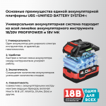 Аккумуляторный угловой гайковерт CNDTW-18B в кейсе